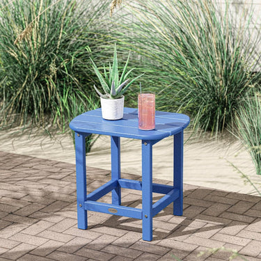 POLYWOOD South Beach 18-Inch Side Table - Pacific Blue